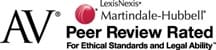 AV LexisNexis Martindale-Hubbell Peer Review Rated | For Ethical Standards And Legal Ability